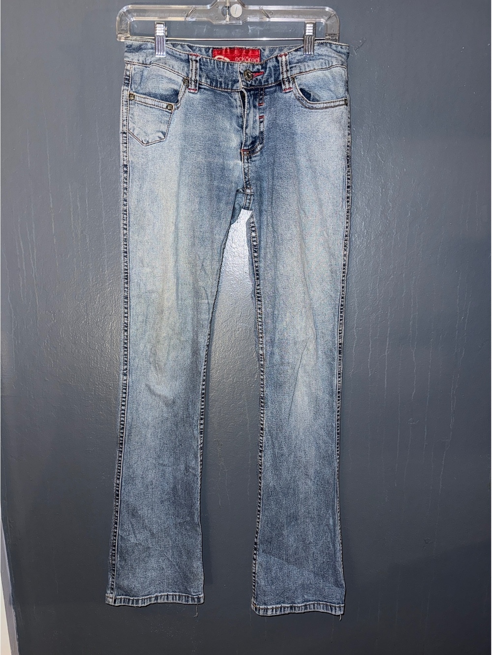 Ecko Red Women's Light Wash Denim Boot Cut Jeans - Vintage Casual Flare